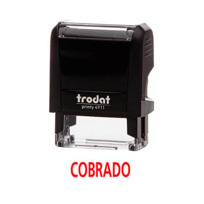 Segell printy 4911 "cobrado"