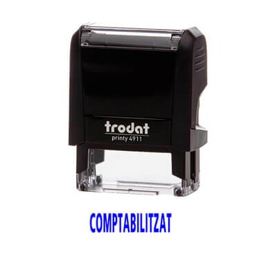 Sello printy 4911 "comptabilitzat" catalán