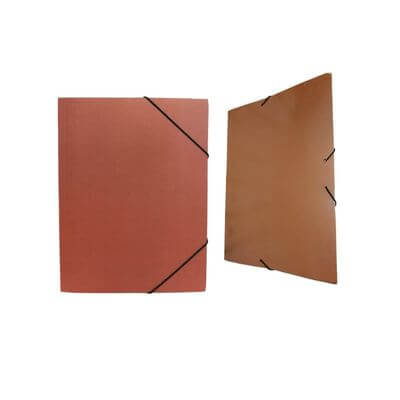 Carpeta cuir marró goma + bossa Karman