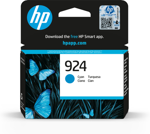 Cartutx de tinta original HP 924 cian