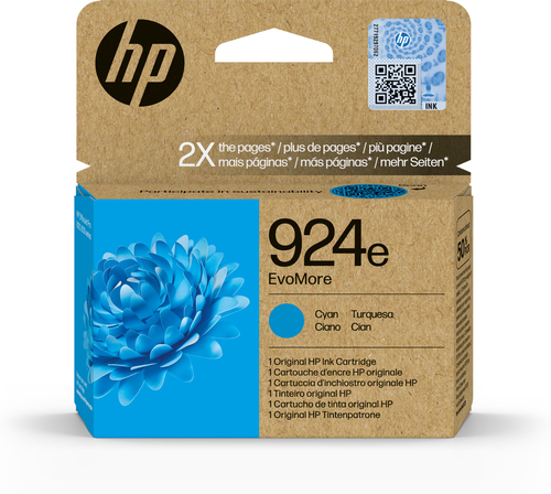 Cartutx de tinta original HP 924e cian