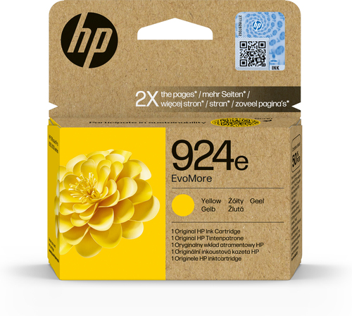 Cartutx de tinta original HP 924e groc