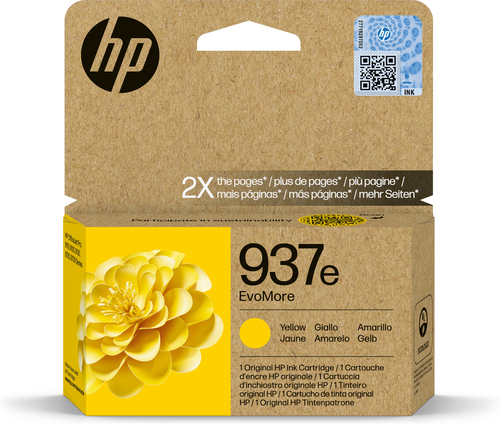 Cartutx de tinta original HP 937e groc