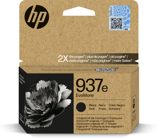Cartutx de tinta original HP 937e negre