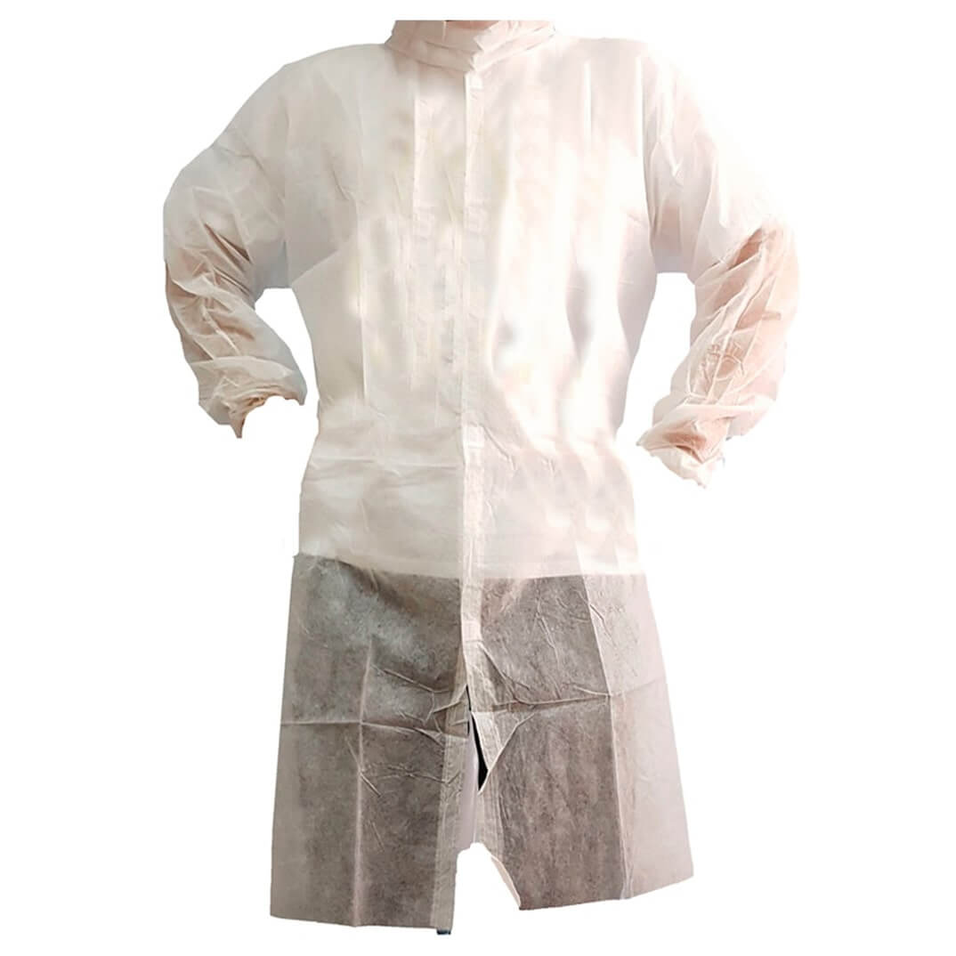 Bata visita deshechable talla XL Blanca