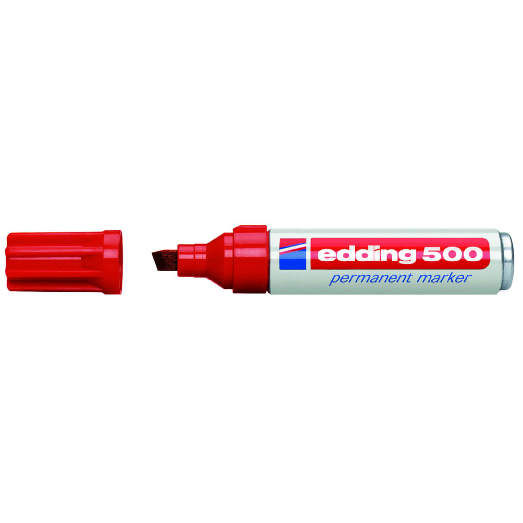 Rotulador edding 500 rojo