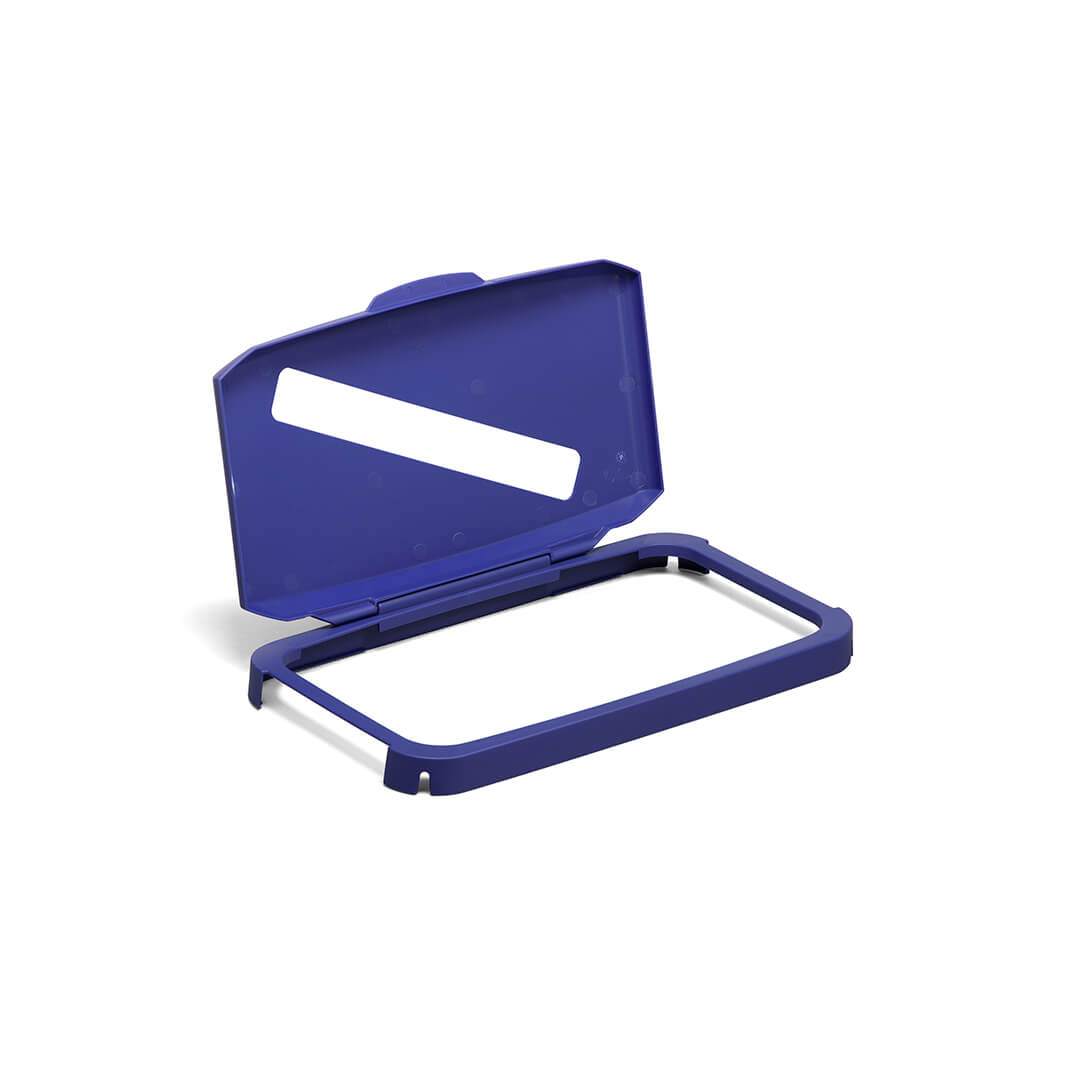 Tapa azul con ranura para contenedor Durabin 60