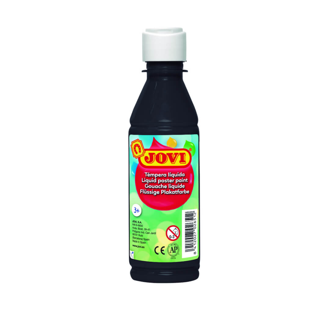 Témpera líquida Jovi 250ml negre