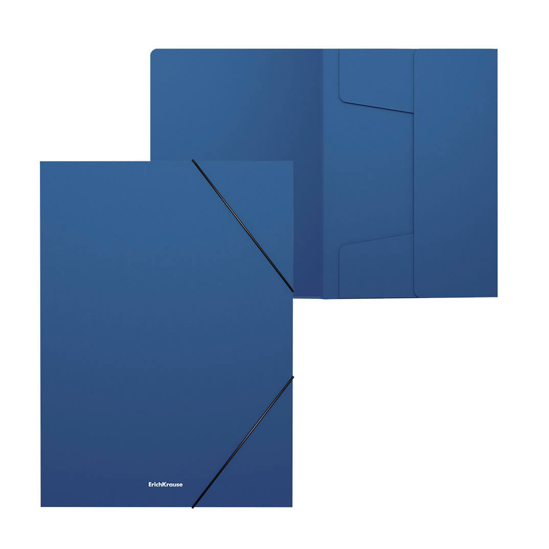 Carpeta gomes A4 PP 3cm blava