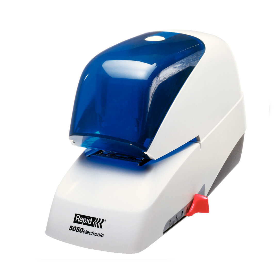 Grapadora eléctrica Rapid 5050e azul