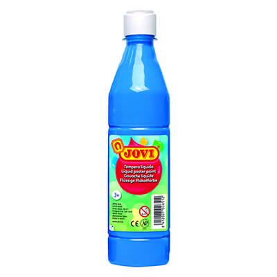 Témpera líquida Jovi 500ml azul cian