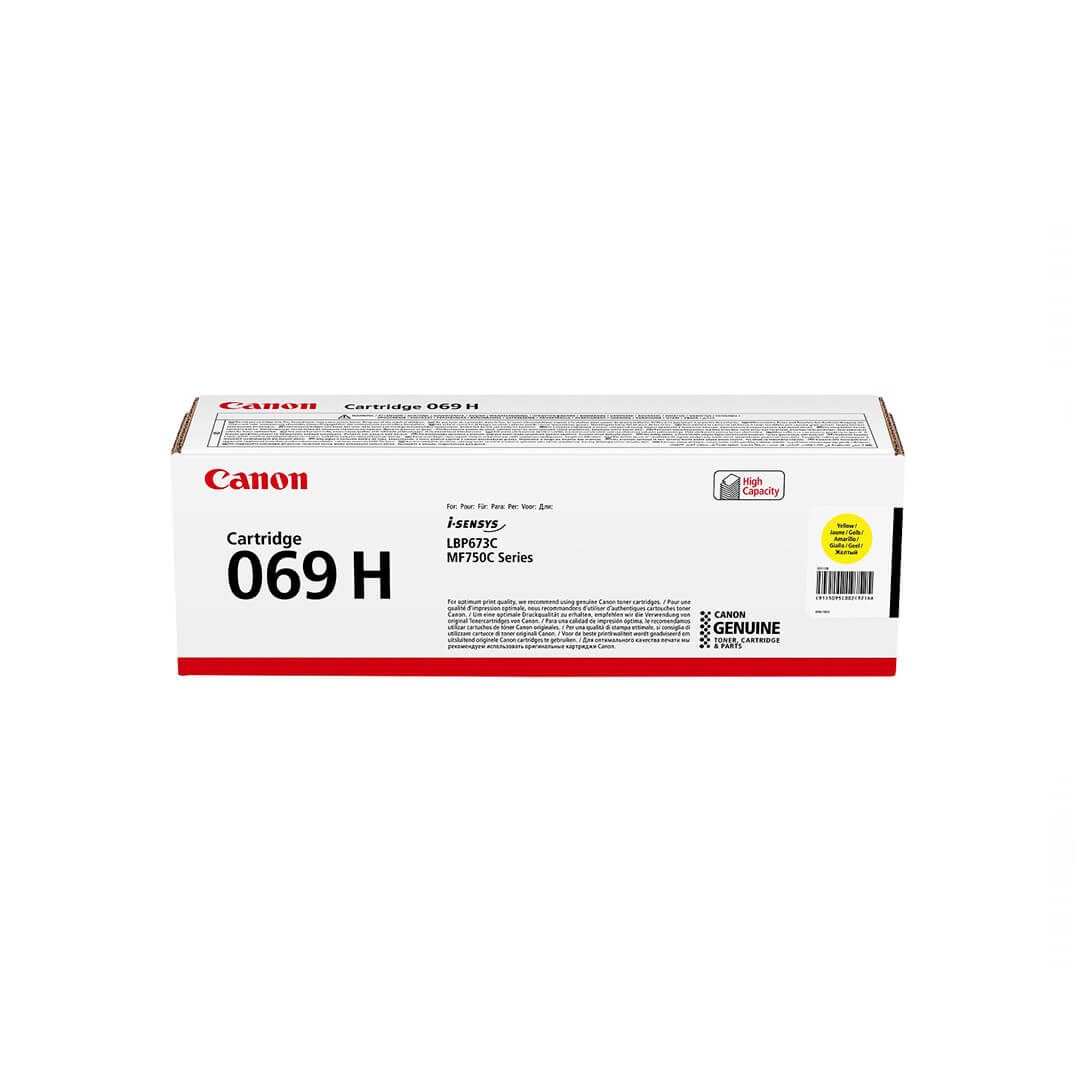Tóner Canon 069H LBP673 MF752 amarillo 5.500 copia