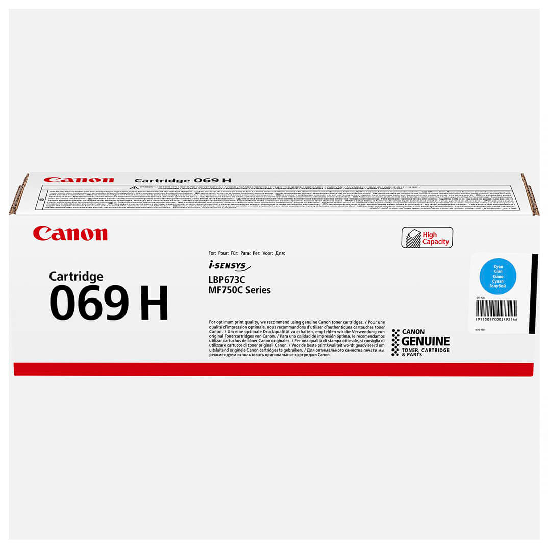 Tòner Canon 069H LBP673 MF752 cian 5.500 còpies
