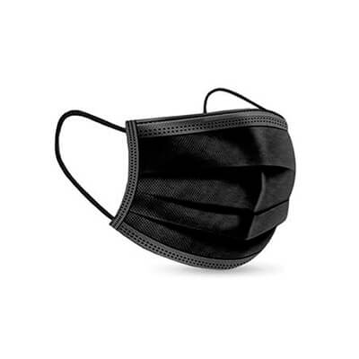 Mascarilla quirúrgica IIR negra pack 50 unidades
