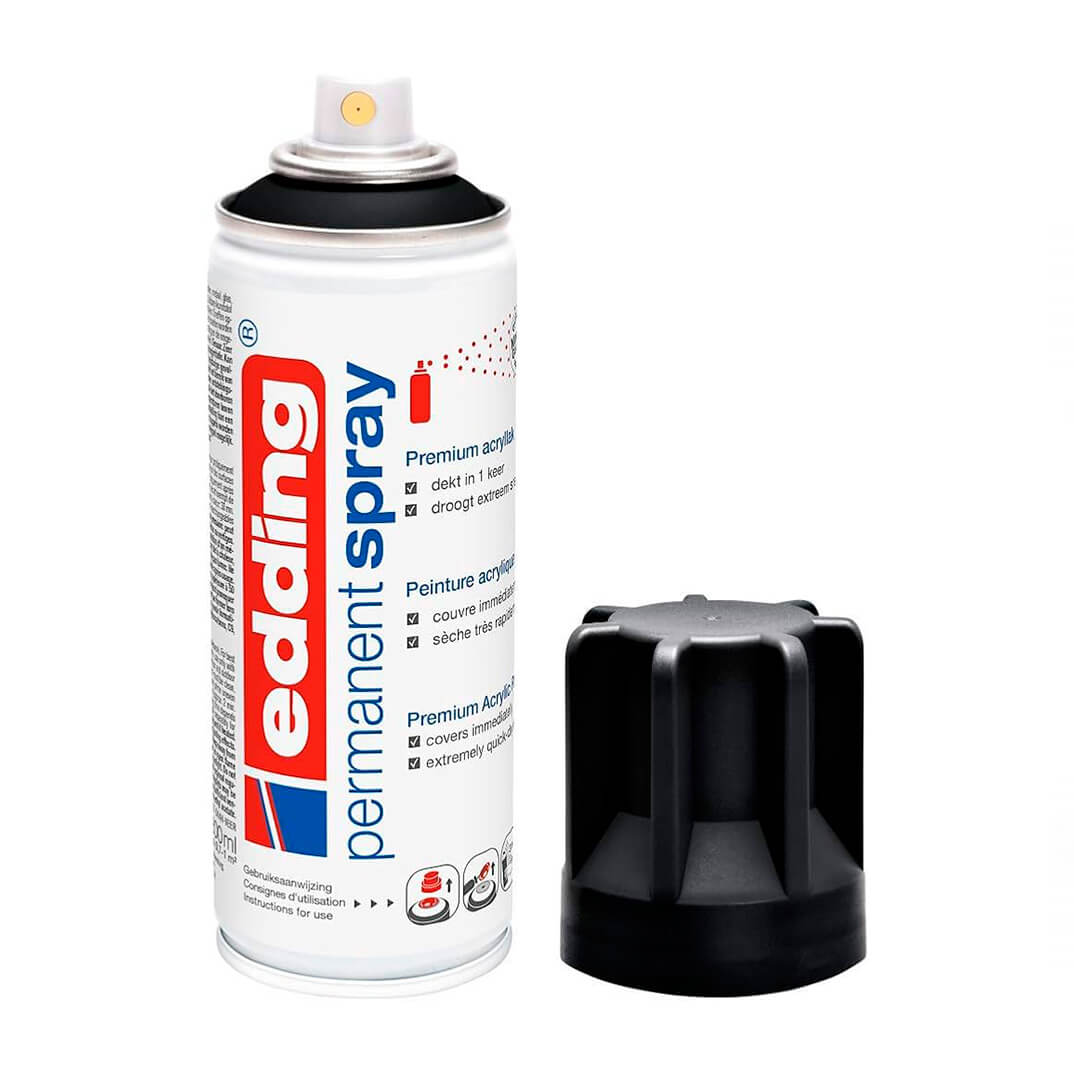 Aerosol permanent edding 5200 negre intens mate