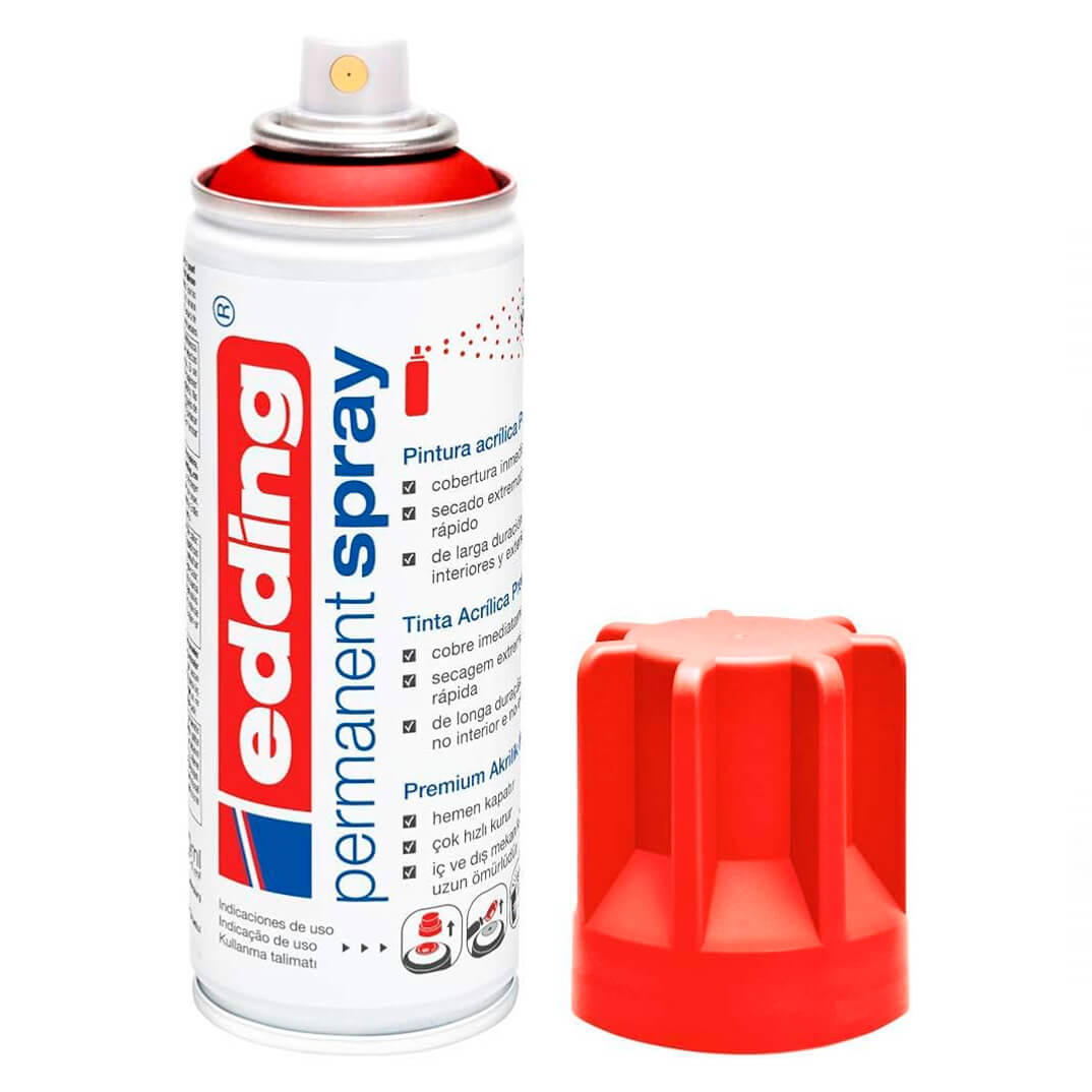 Aerosol permanent edding 5200 vermell trànsit mate
