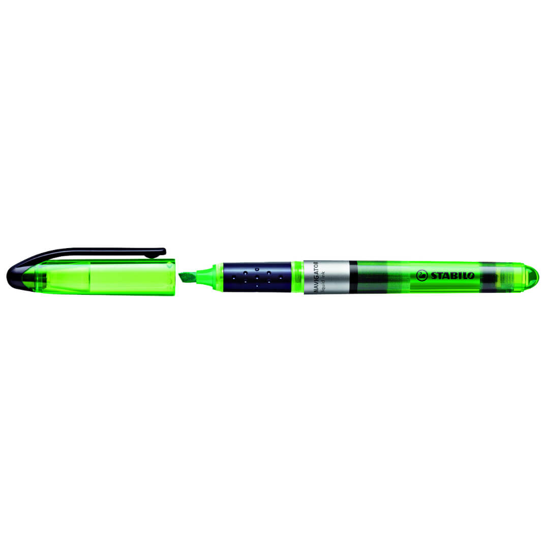 Rotulador flúor Stabilo Navigator verde