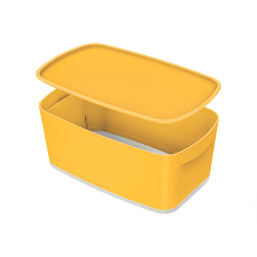 Caixa Leitx MyBox Cosy petita groga amb tapa