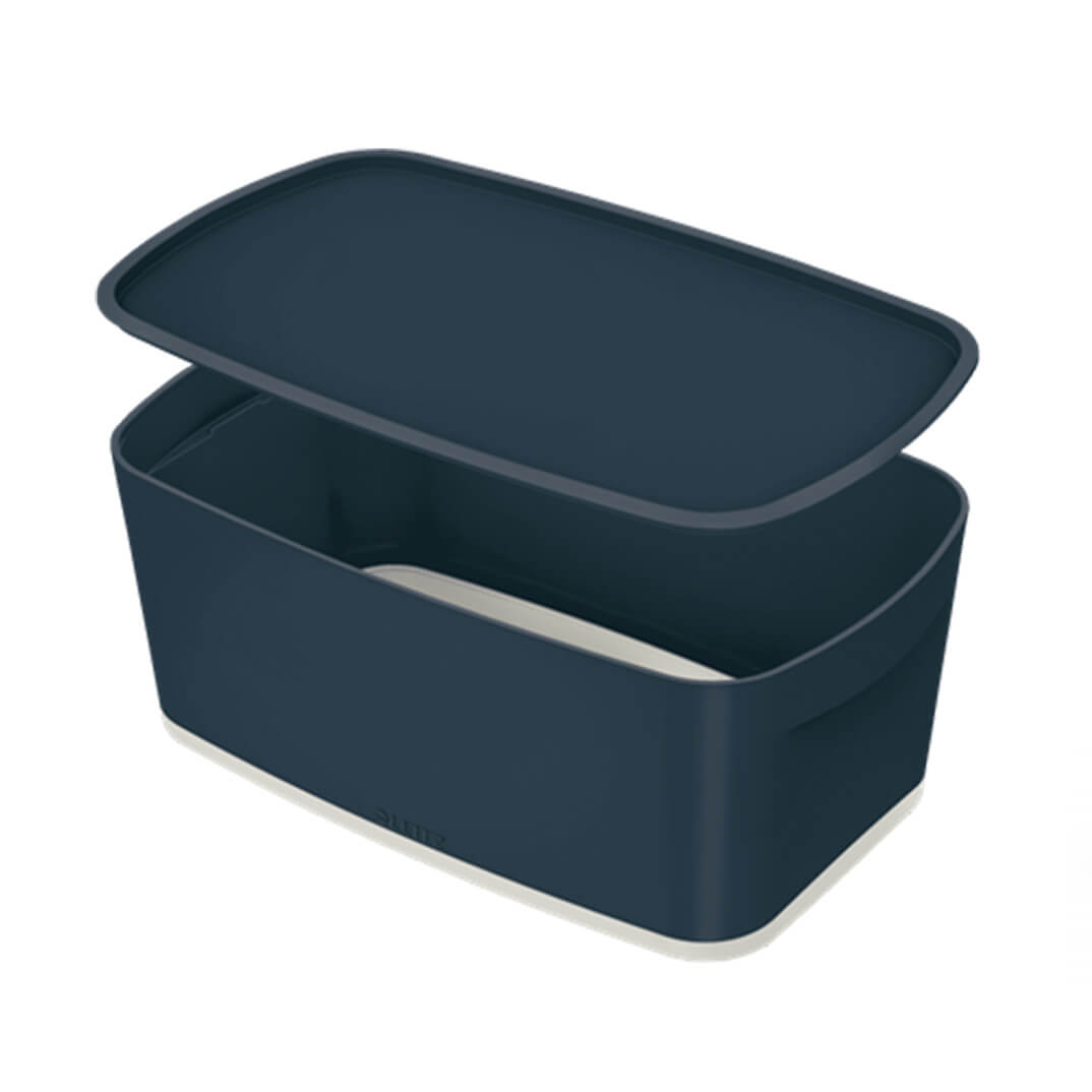 Caixa Leitz MyBox Cosy petita gris amb tapa