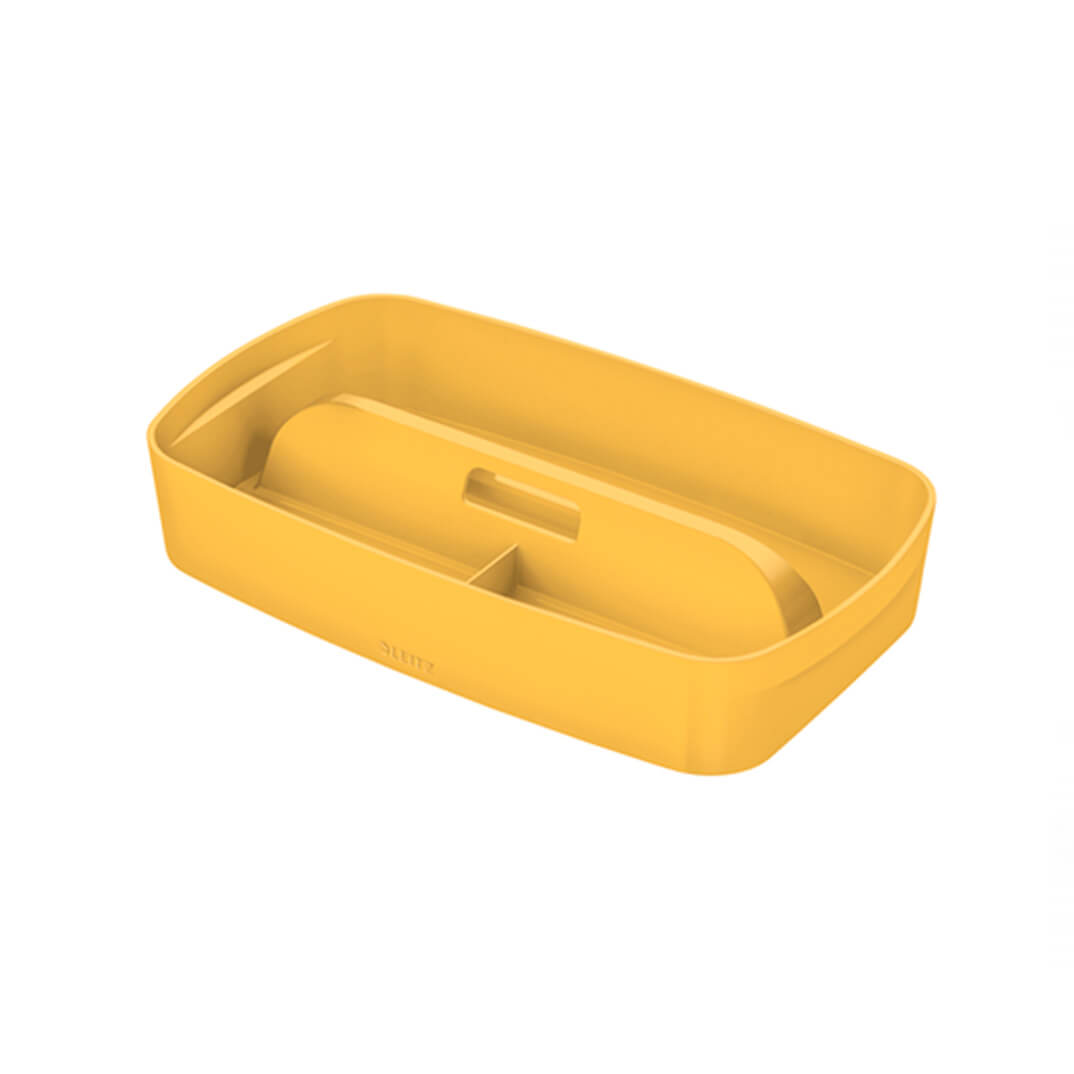 Safata petita amb ansa Leitz MyBox Cosy groc