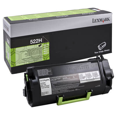 Lexmark tòner negre alt rend 522h/ms810 25000pag.