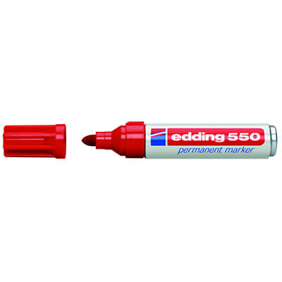 Rotulador edding 550 rojo