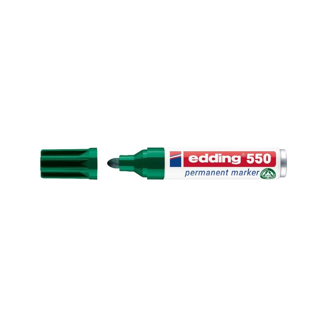 Rotulador edding 550 verde