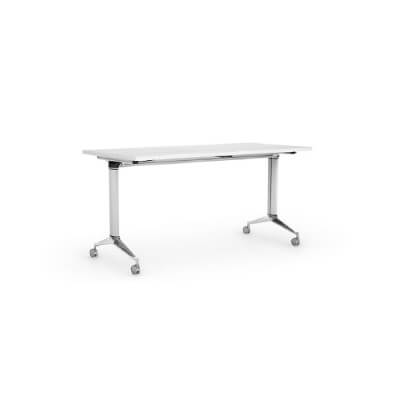 Mesa NET abatible color plata/blanco 180x70