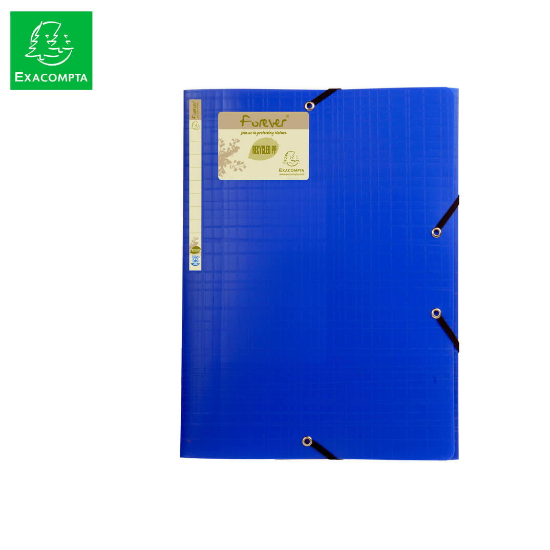 Carpeta 3 solapes forever blava A4