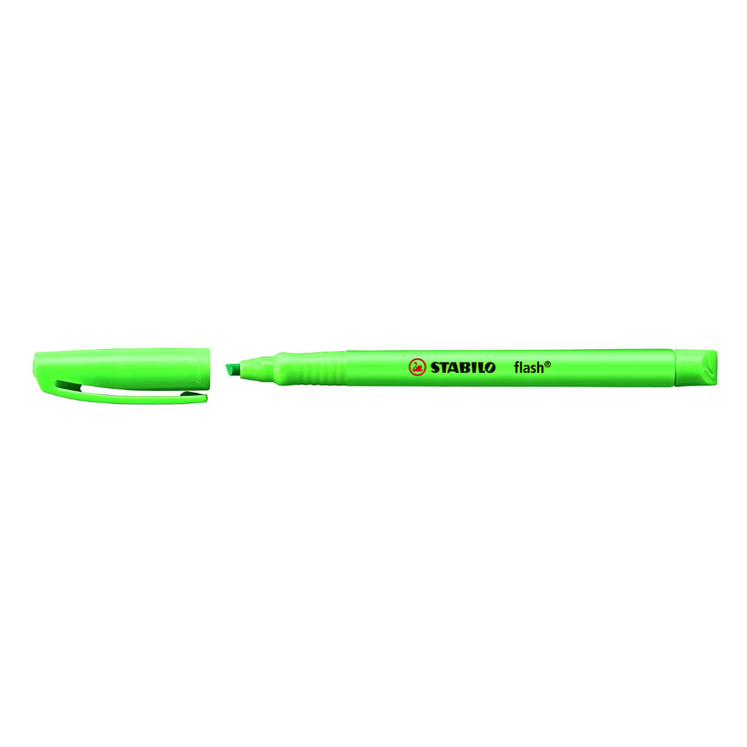 Rotulador flúor Stabilo flash verde