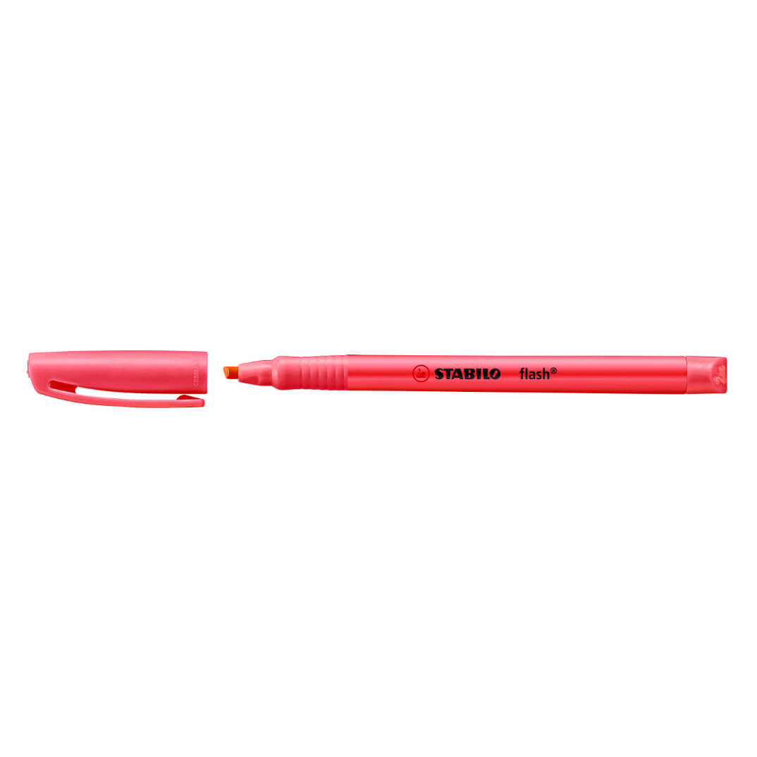Rotulador flúor Stabilo flash rojo