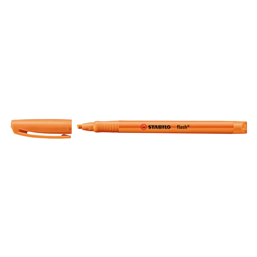Rotulador flúor Stabilo flash naranja