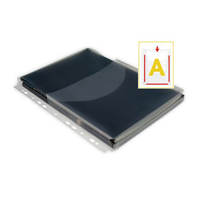 Funda manxa A4 PP 11 trepants amb solapa (12u)