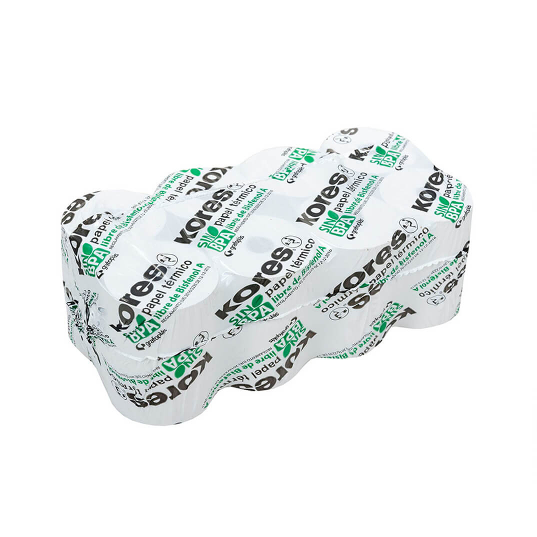Rotlle paper tèrmic Kores 57x60x12mm 41,5m.
