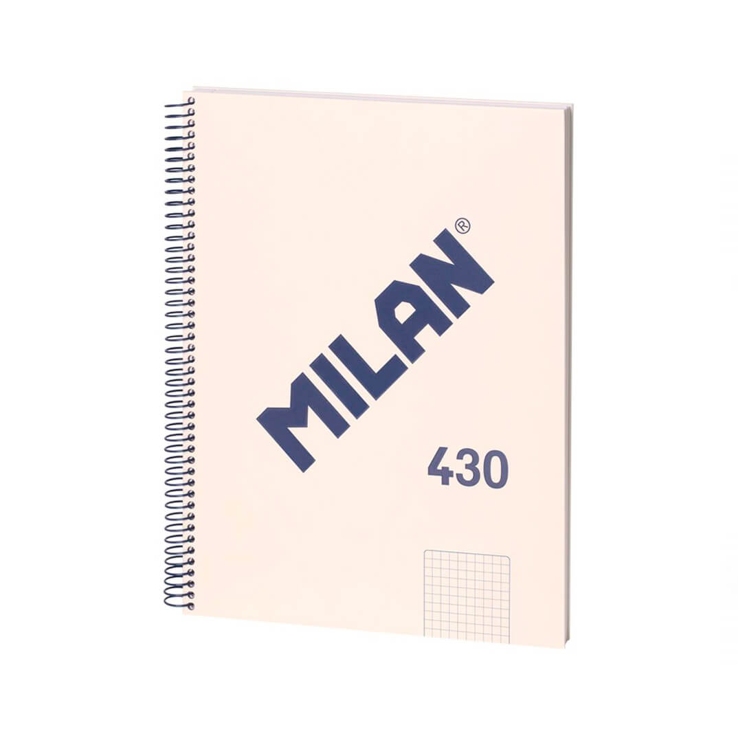 Quadern espiral Milan A4 C5 80 fulls beix