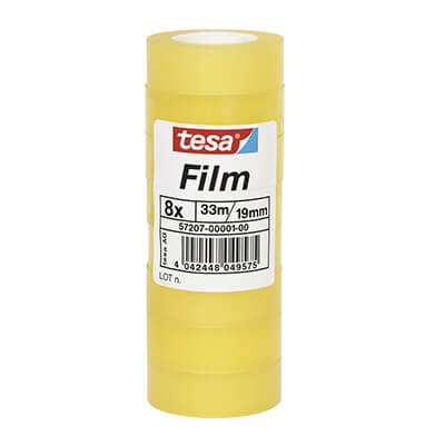 Cinta adhesiva Tesa 19mm x 33m transparent