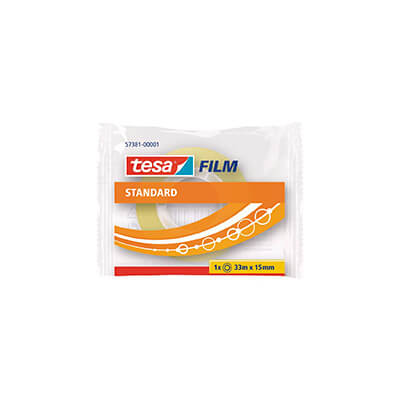 Cinta adhesiva Tesa 15mm x 33m transparente