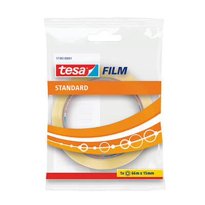 Cinta adhesiva Tesa 15mm x 66m transparente