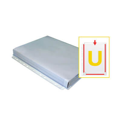 Pack 5 fundas fuelle A4 multitaladro PVC