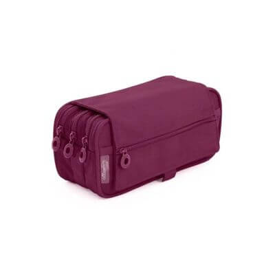 Estuche portatodo triple OfficeBox morado