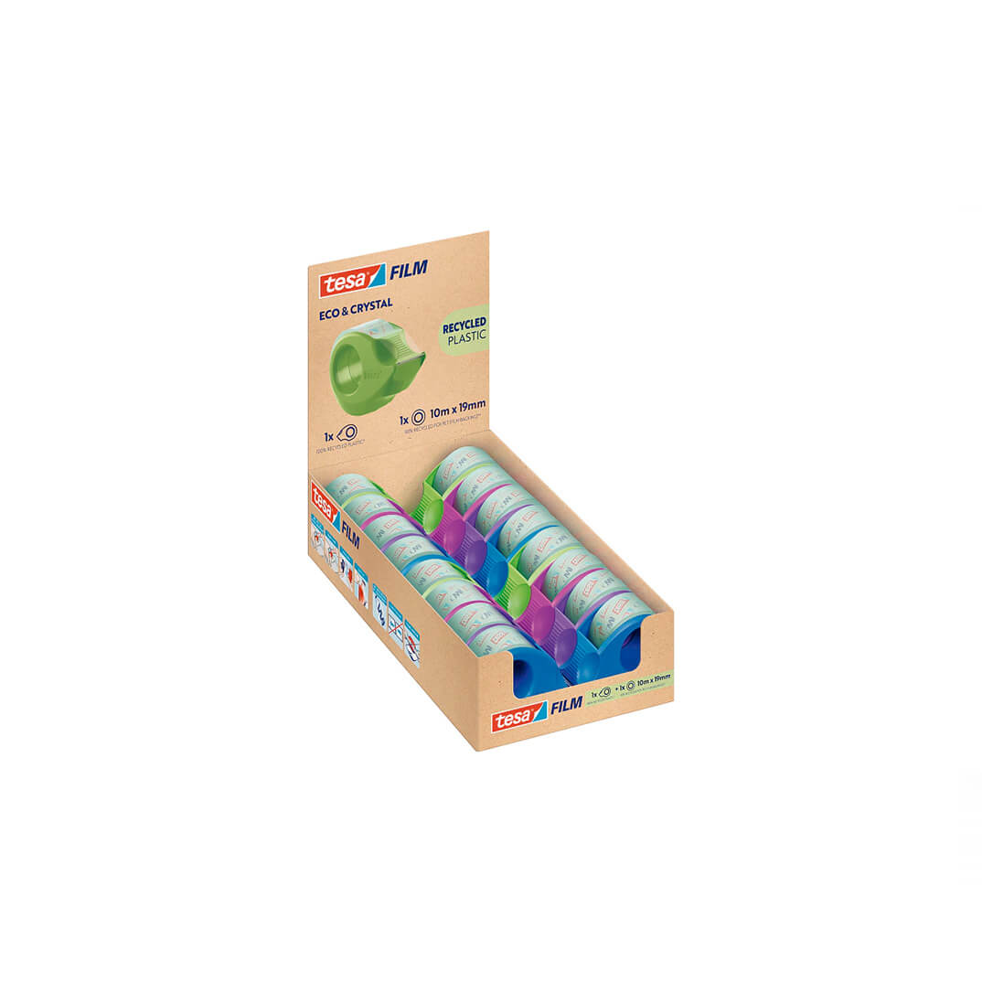 Cinta Tesa Eco&Crystal Mini dispensador 10x19mm