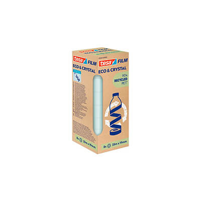 Pack de 8 cintes adhesives Tesa Eco&Crystal 33x19