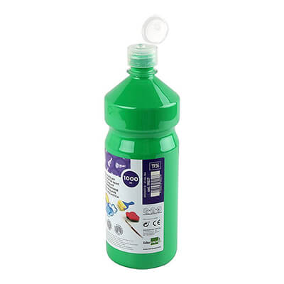Témpera líquida Liderpaper 1000 ml verd