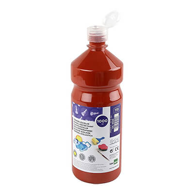 Témpera líquida Liderpapel 1000 ml marrón
