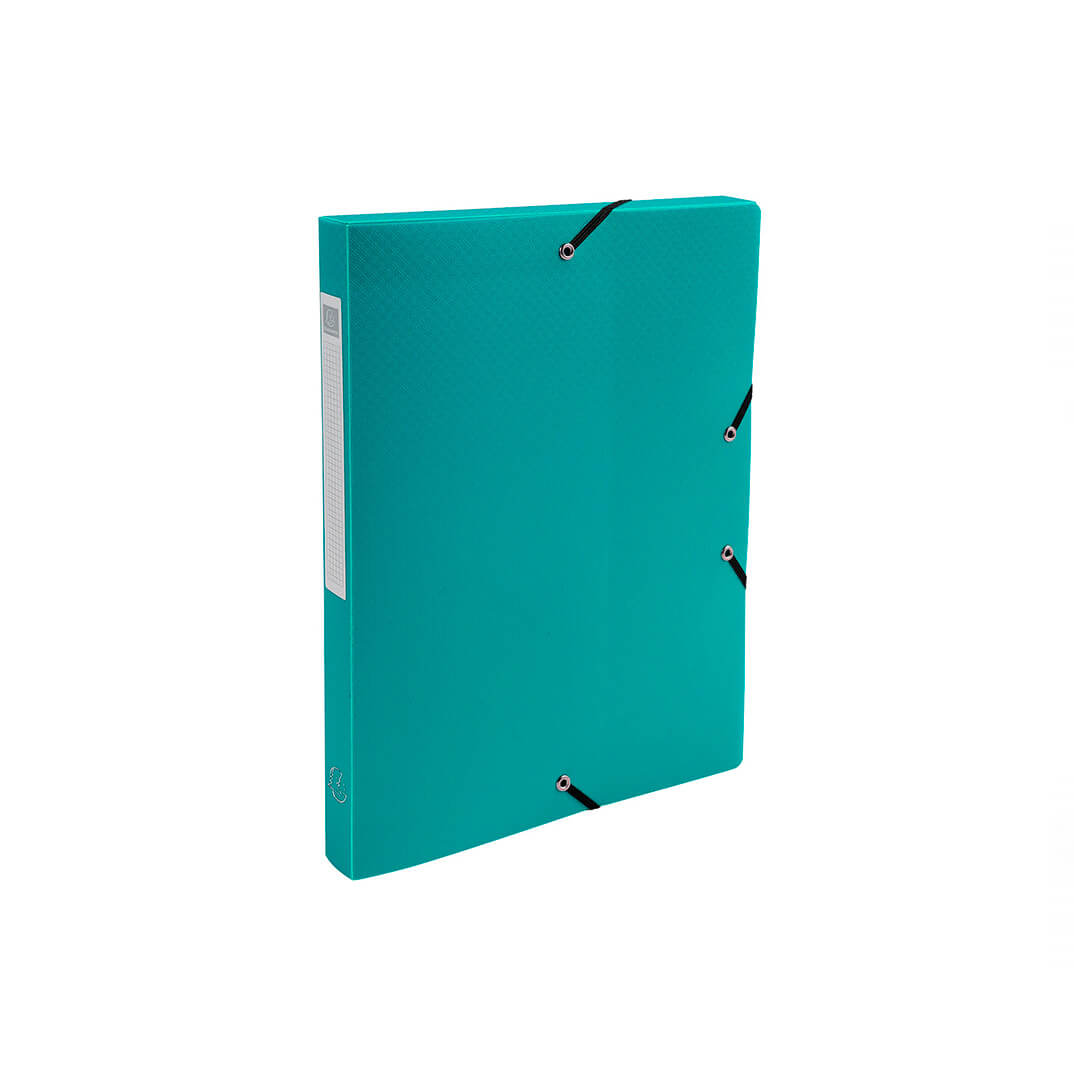Carpeta Exacompta A4 amb gomes PP 25mm verd fosc