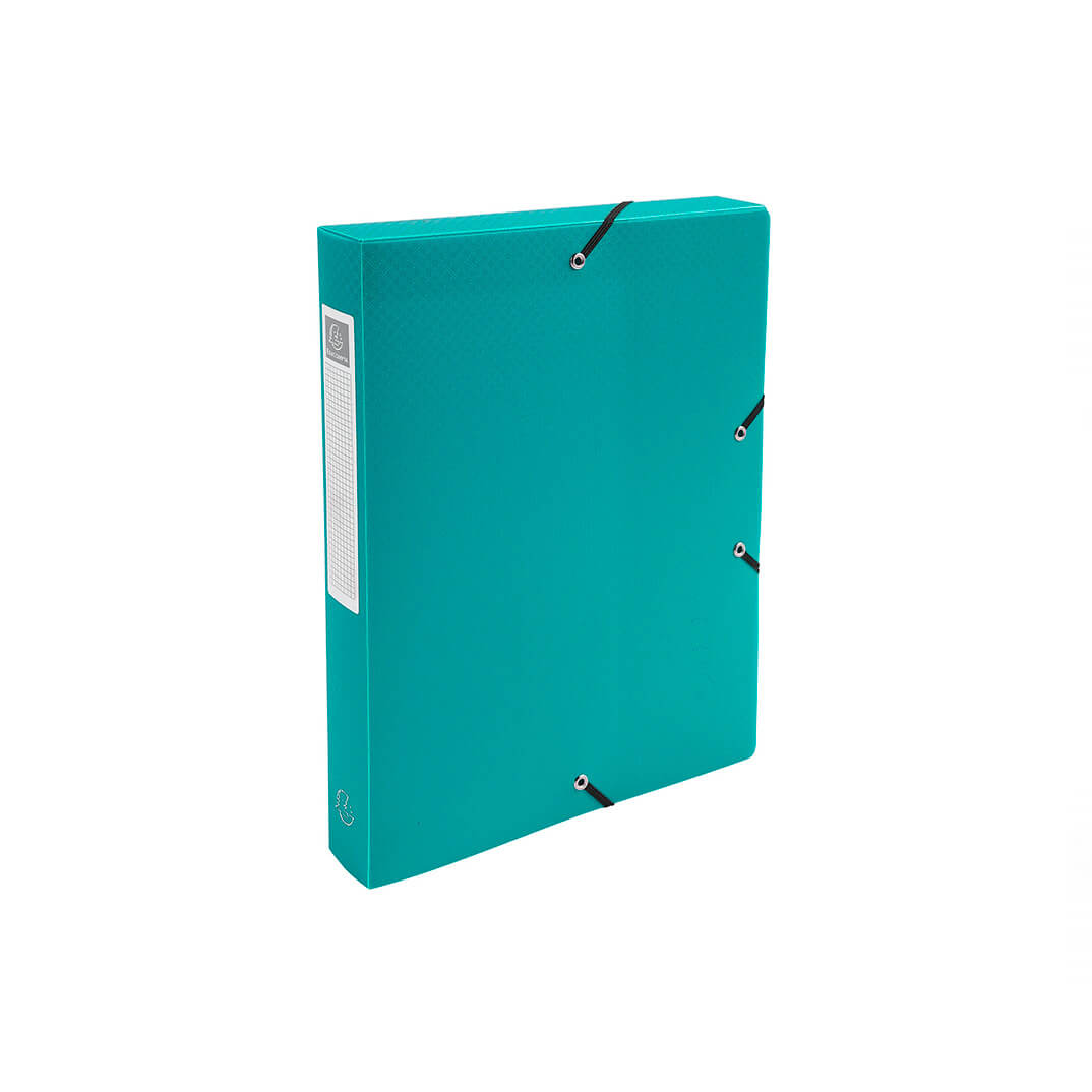Carpeta Exacompta A4 amb gomes PP 40mm verd fosc