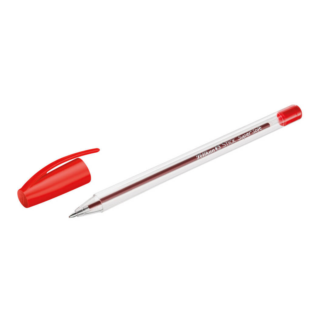 Bolígraf Pelikan Hang Stick punta normal vermell