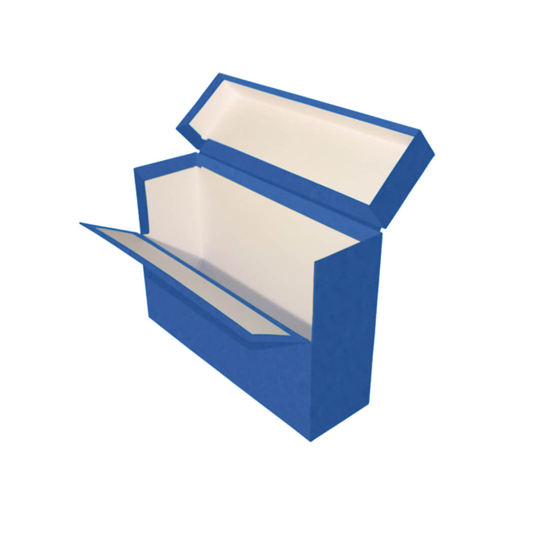 Caja transferencia A4 sencilla azul
