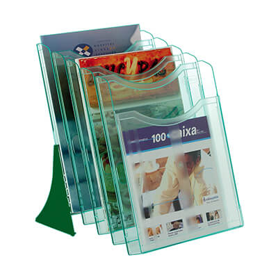 Expositor archiplay A4 vertical 5 comp verde