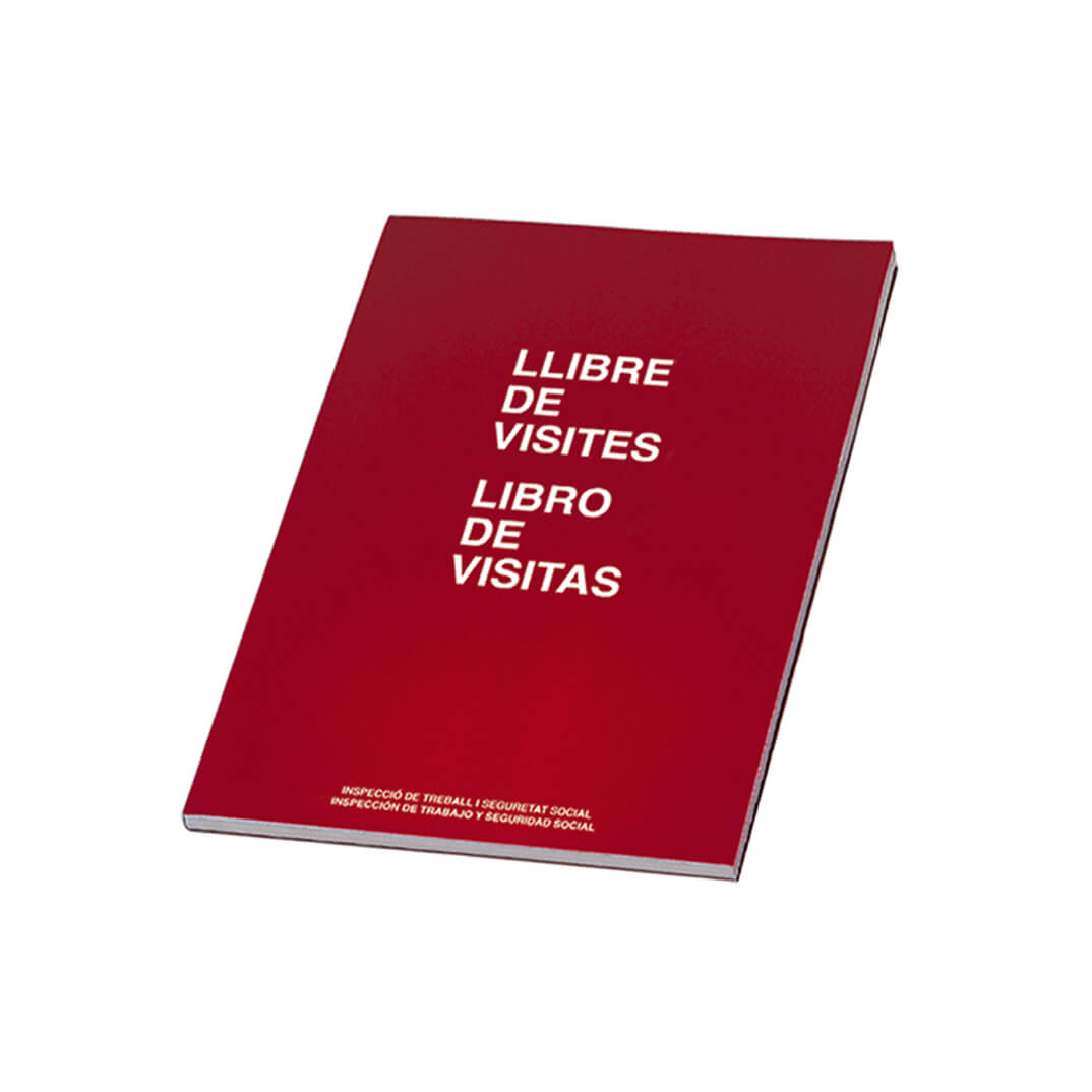 Libro registro de visitas bilingüe Cast/Cat